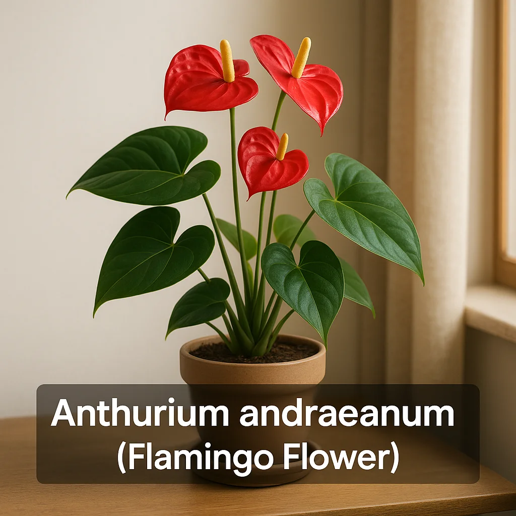 Anthurium andraeanum (Flamingo Flower)