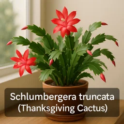 Schlumbergera Truncata Thanksgiving Cactus