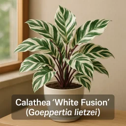 Calathea White Fusion Goeppertia Lietzei